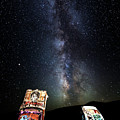 Milky Way Over Mojave Desert Graffiti 1